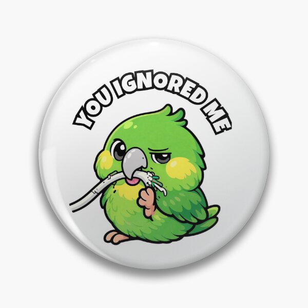 Item preview, Funny Amazon Parrot You Ignored Me – Attitude Bird Meme designed and sold by FeatherChaos.