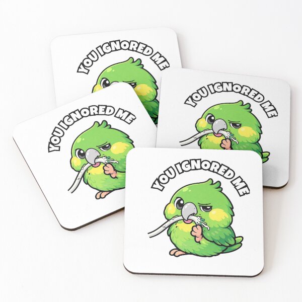 Item preview, Funny Amazon Parrot You Ignored Me – Attitude Bird Meme designed and sold by FeatherChaos.