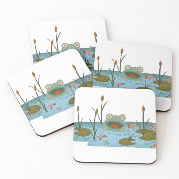 Item preview, Frog in a pond designed and sold by mezeianna.