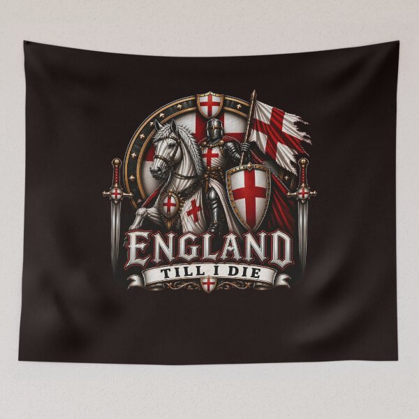 Item preview, England St George Flag Design Patriotic England Till I Die St Georges Day English Flag Design designed and sold by adsman68.