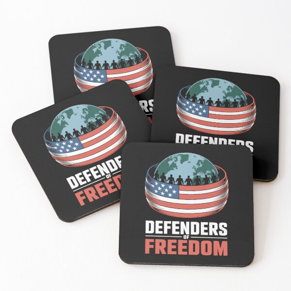 Item preview, Defenders of Freedom — Military Globe Silhouette American Flag Shirt V2 designed and sold by DarylWelsh2024.