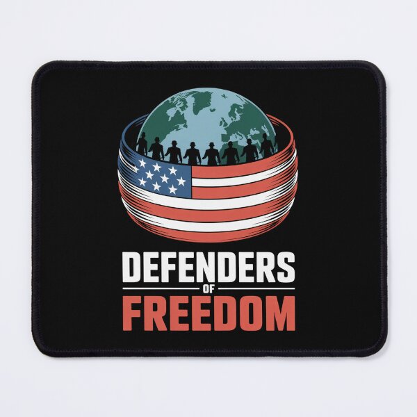Item preview, Defenders of Freedom — Military Globe Silhouette American Flag Shirt V2 designed and sold by DarylWelsh2024.