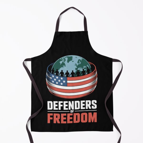 Item preview, Defenders of Freedom — Military Globe Silhouette American Flag Shirt V2 designed and sold by DarylWelsh2024.