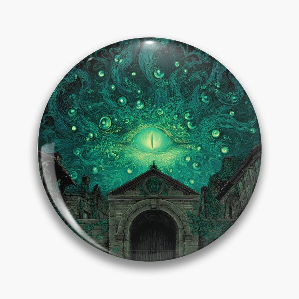 Item preview, The Green-Eyed Abyss | Lovecraftian Cosmic Horror Art designed and sold by Stoneflower-Art.