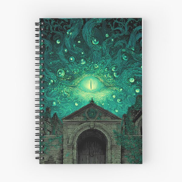 Item preview, The Green-Eyed Abyss | Lovecraftian Cosmic Horror Art designed and sold by Stoneflower-Art.