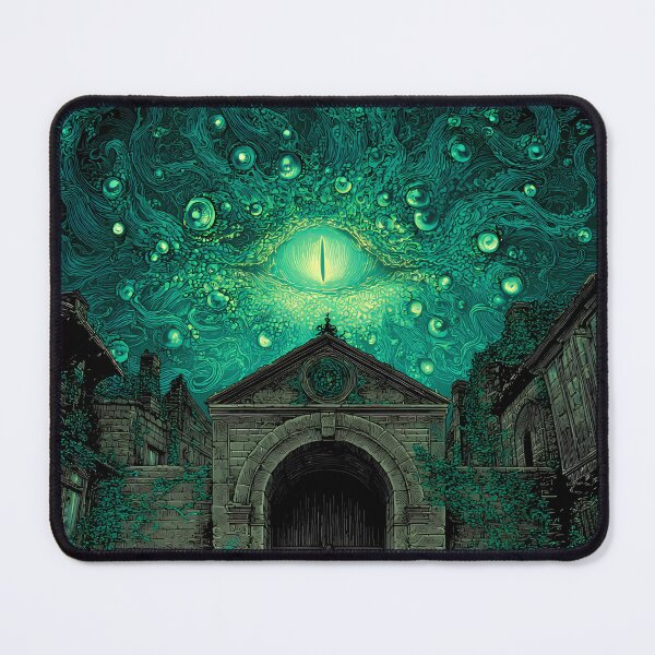 Item preview, The Green-Eyed Abyss | Lovecraftian Cosmic Horror Art designed and sold by Stoneflower-Art.