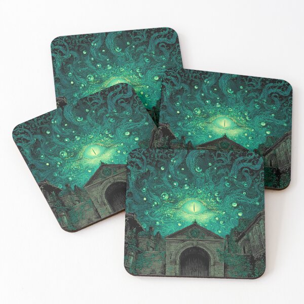 Item preview, The Green-Eyed Abyss | Lovecraftian Cosmic Horror Art designed and sold by Stoneflower-Art.