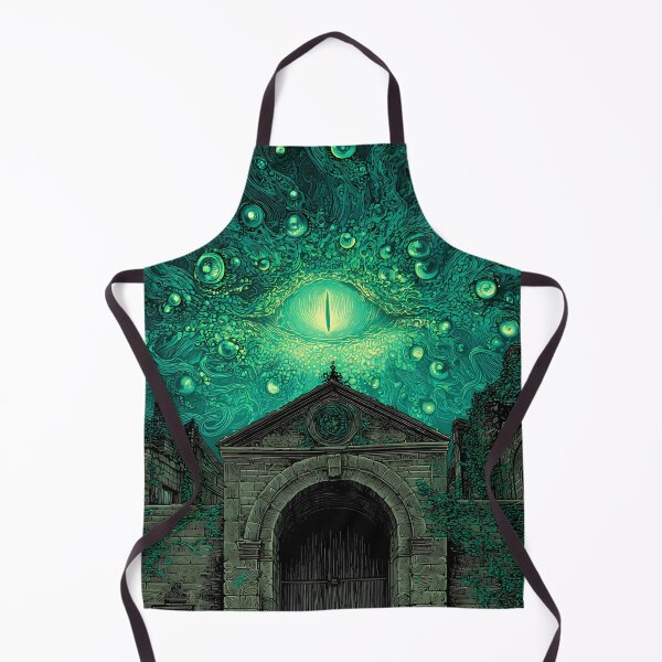 Item preview, The Green-Eyed Abyss | Lovecraftian Cosmic Horror Art designed and sold by Stoneflower-Art.