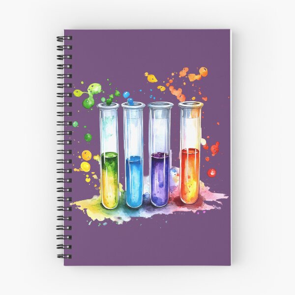 Item preview, Watercolor Science-Chemistry Four Test Tubes designed and sold by GrinGalore.