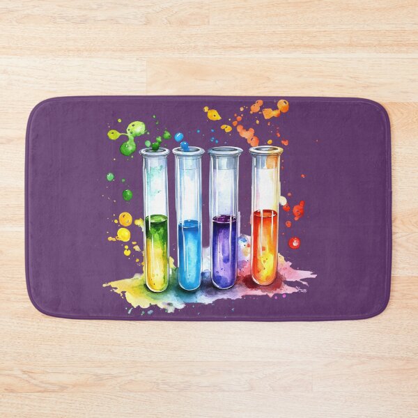 Item preview, Watercolor Science-Chemistry Four Test Tubes designed and sold by GrinGalore.