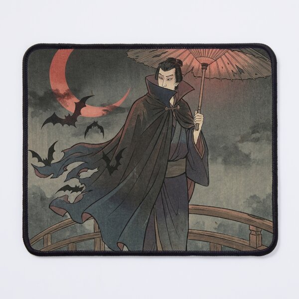 Item preview, Vintage Japanese Woodblock Vampire Ukiyo-e Dracula Art designed and sold by Vandy Fullam.