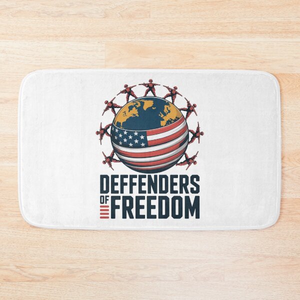 Item preview, Defenders of Freedom — Military Globe Silhouette American Flag Shirt V3 designed and sold by DarylWelsh2024.