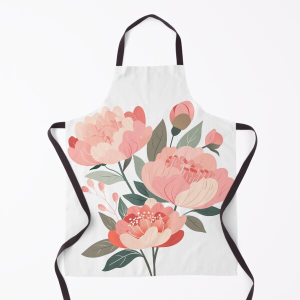 Item preview, Delicate Peach Peony Cluster - Soft Pink Floral Botanical Branch Art designed and sold by DesignArtist.ia.