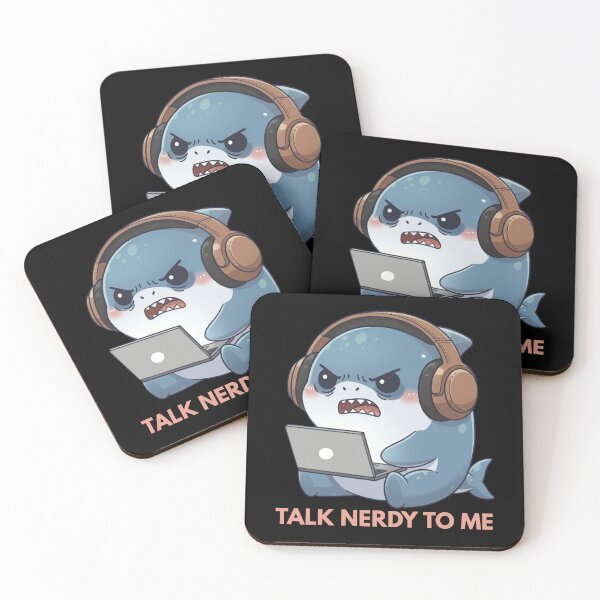 Item preview, Talk Nerdy To Me Funny Shark  designed and sold by Nature's Chibis.