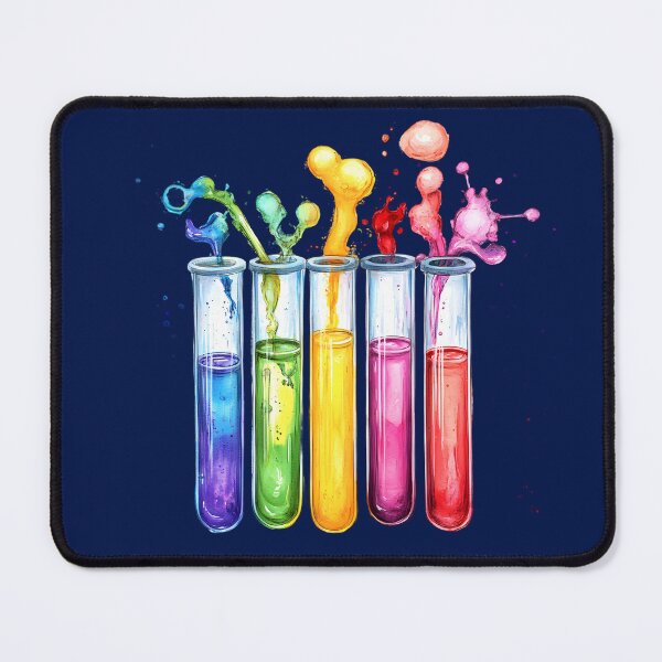 Item preview, Watercolor Science-Chemistry Five Test Tubes designed and sold by GrinGalore.