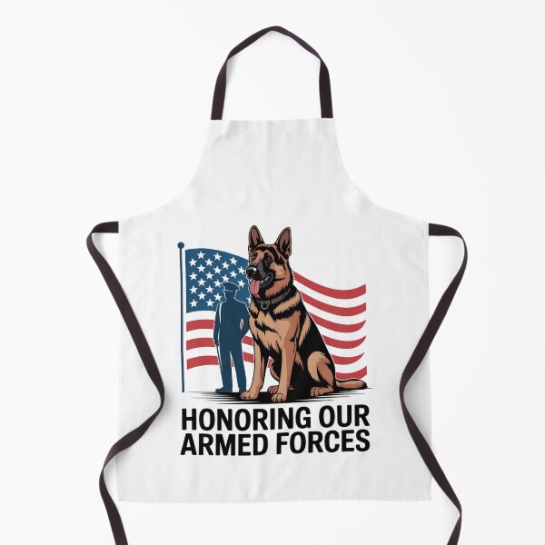 Item preview, Honoring Our Armed Forces — Military K9 German Shepherd Flag Shirt V2 designed and sold by DarylWelsh2024.