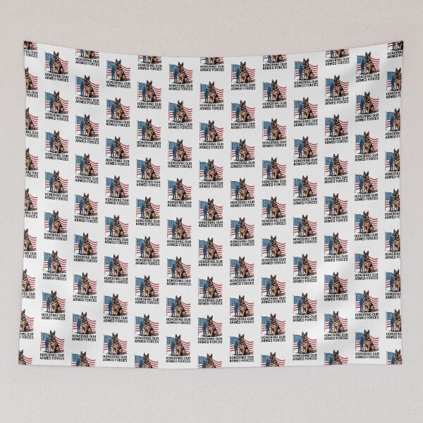 Item preview, Honoring Our Armed Forces — Military K9 German Shepherd Flag Shirt V2 designed and sold by DarylWelsh2024.