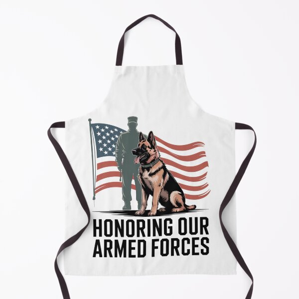 Item preview, Honoring Our Armed Forces — Military K9 German Shepherd Flag Shirt V3 designed and sold by DarylWelsh2024.