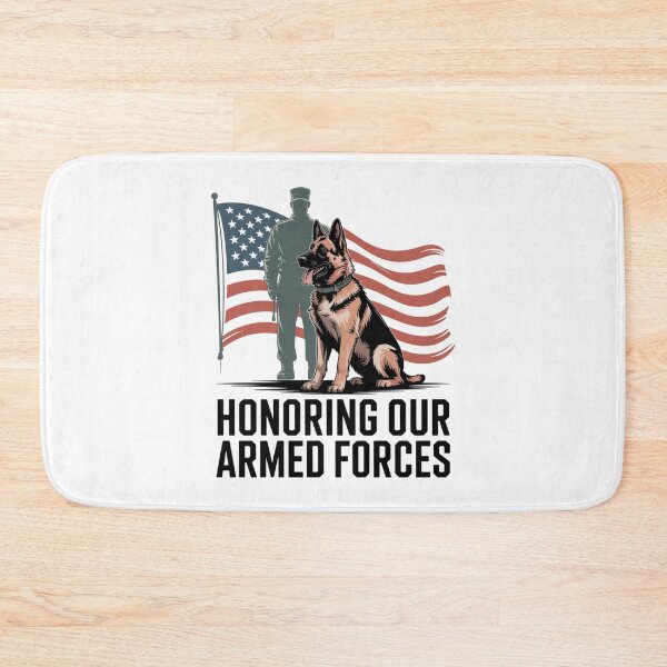 Item preview, Honoring Our Armed Forces — Military K9 German Shepherd Flag Shirt V3 designed and sold by DarylWelsh2024.
