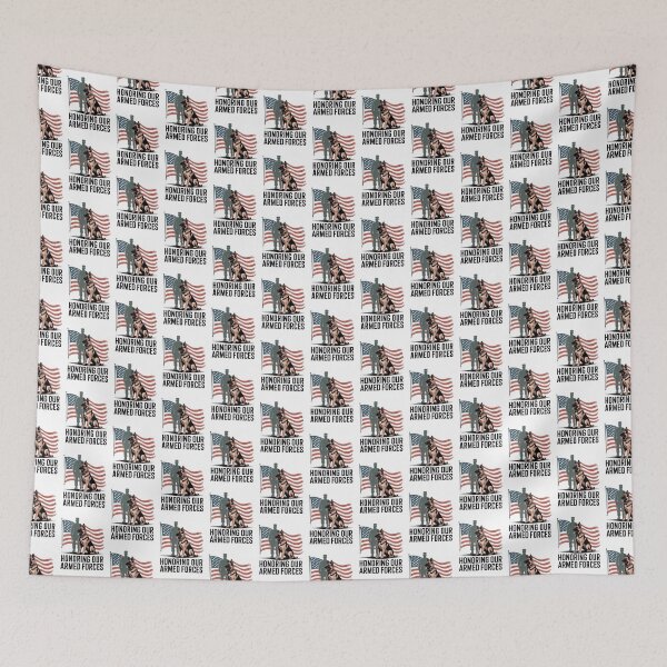 Item preview, Honoring Our Armed Forces — Military K9 German Shepherd Flag Shirt V3 designed and sold by DarylWelsh2024.