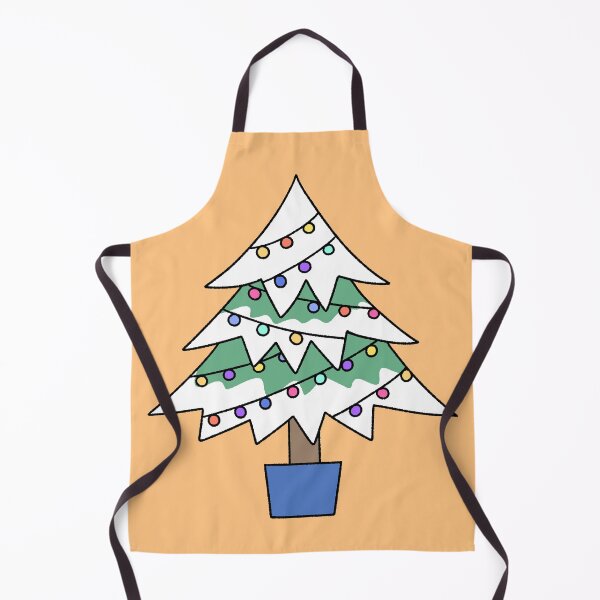 Item preview, Snowy Christmas Tree with Colorful Lights Illustration designed and sold by ubborn.
