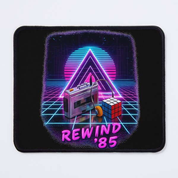 Item preview, Retro 80s Rewind Synthwave Cassette Player Design designed and sold by KelliesGrafix.