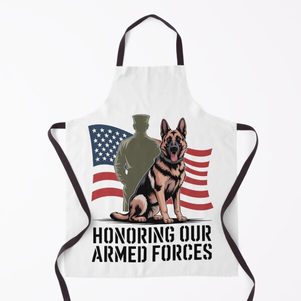 Item preview, Honoring Our Armed Forces — Military K9 German Shepherd Flag Shirt V4 designed and sold by DarylWelsh2024.