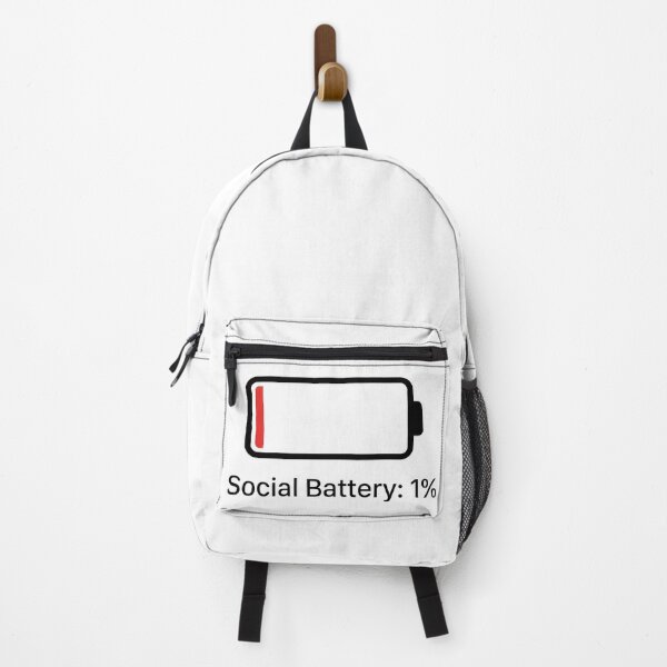 Item preview, Social Battery 1 Percent Funny Introvert Humor designed and sold by PioJK-.
