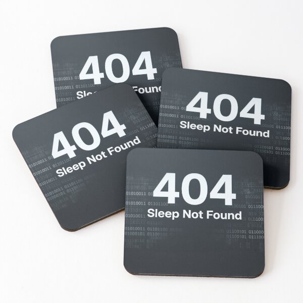 Item preview, 404 Sleep Not Found Programmer Humor Shirt designed and sold by eikulabs.