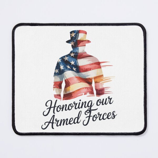 Item preview, Honoring Our Armed Forces — Watercolour Flag Soldier Art Shirt V3 designed and sold by DarylWelsh2024.