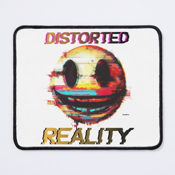 Item preview, Distorted Reality - Glitch Smiley Psychedelic Design designed and sold by HoshisWorld2018.