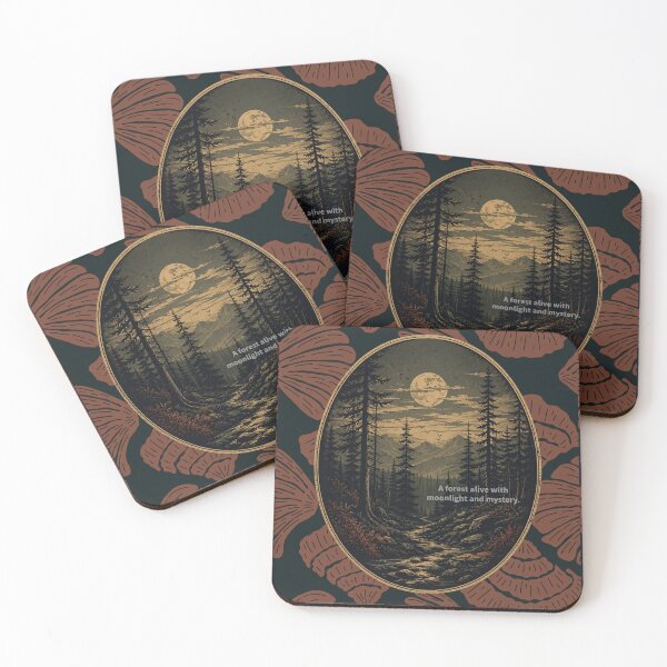 Item preview, A Forest Alive with Moonlight and Mystery designed and sold by Ecocrushstudio.