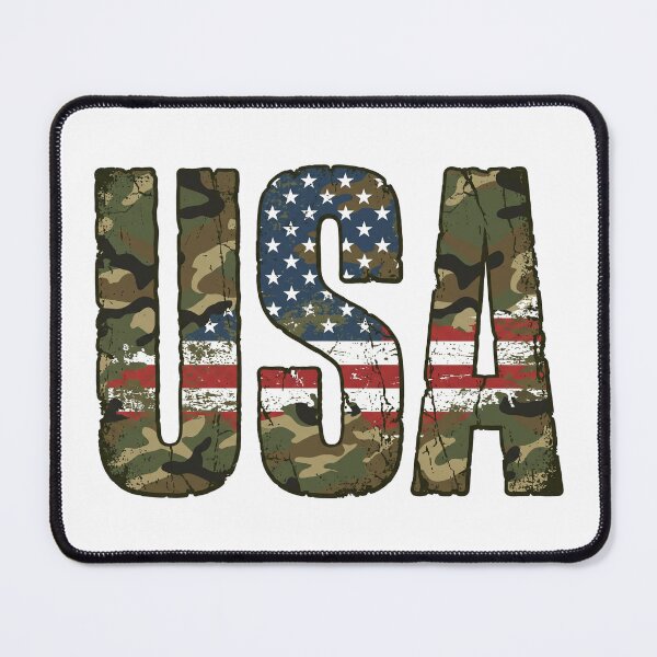 Item preview, Usa text with camouflage and american flag design isolated on transparent background designed and sold by T-shirtmarket99.