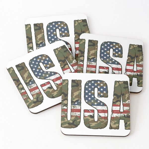 Item preview, Usa text with camouflage and american flag design isolated on transparent background designed and sold by T-shirtmarket99.