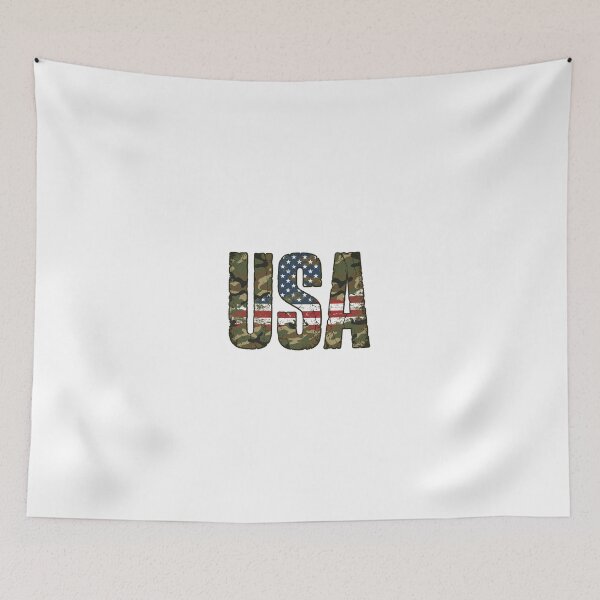 Item preview, Usa text with camouflage and american flag design isolated on transparent background designed and sold by T-shirtmarket99.