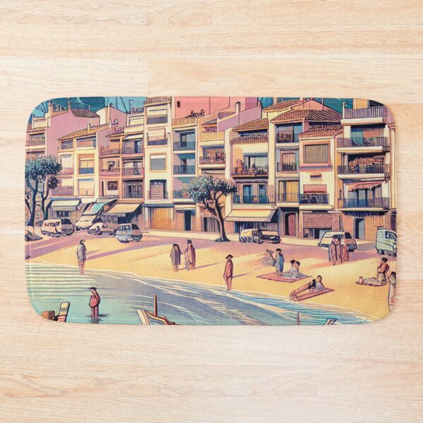 Item preview, Salou Spain Ukiyo-e Style Sunset - Mediterranean Coast Woodblock Art designed and sold by Vandy Fullam.