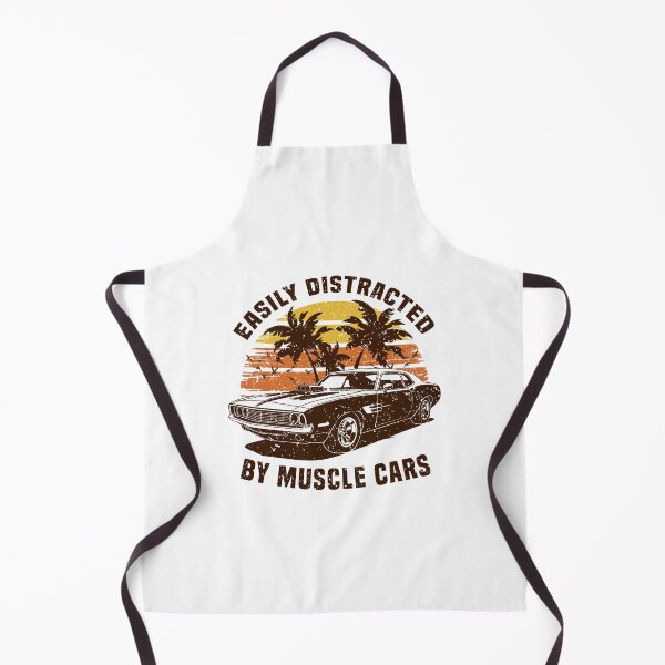 Item preview, Easily Distracted by Muscle Cars Retro 70s Vintage Sunset designed and sold by Dmetalx Art Apparel.