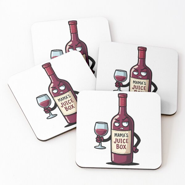 Item preview, Mamas Juice Box Funny Kawaii Wine Mom Humor designed and sold by LunaPixelStudio.