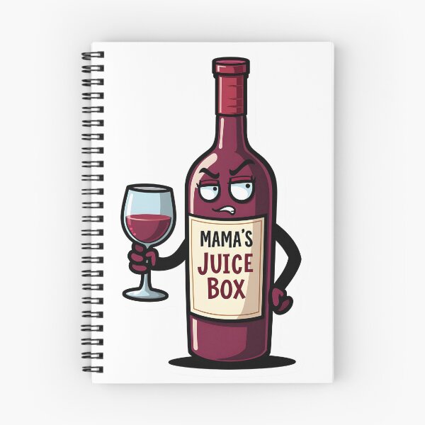 Item preview, Mamas Juice Box Funny Kawaii Wine Mom Humor designed and sold by LunaPixelStudio.
