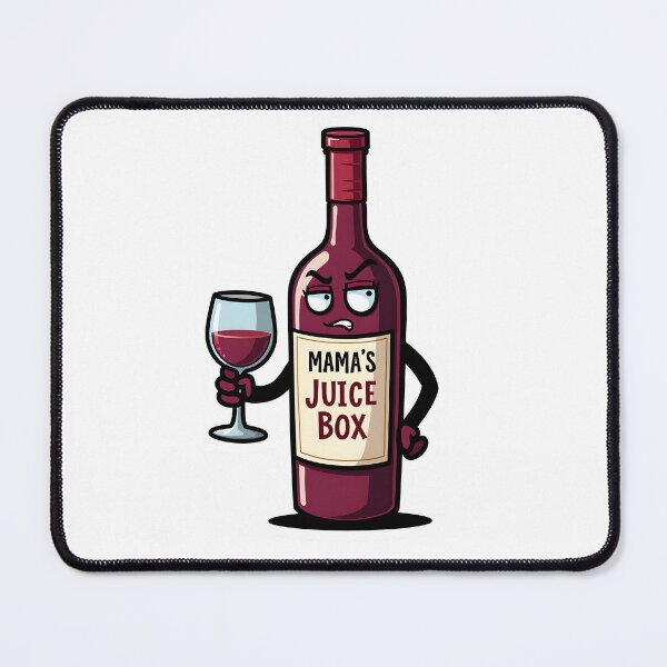 Item preview, Mamas Juice Box Funny Kawaii Wine Mom Humor designed and sold by LunaPixelStudio.