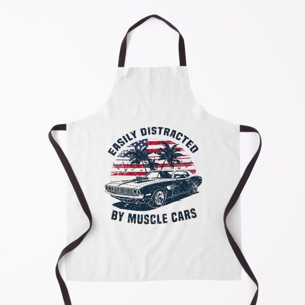 Item preview, Easily Distracted by Muscle Cars American Flag Patriotic Retro designed and sold by Dmetalx Art Apparel.