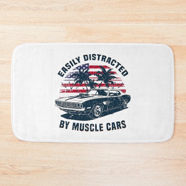Item preview, Easily Distracted by Muscle Cars American Flag Patriotic Retro designed and sold by Dmetalx Art Apparel.