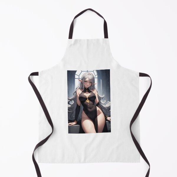 Item preview, Managae Arikumi - Silver Haired Elf Girl in Elegant Black Gold Dress designed and sold by iloveanimechibi.