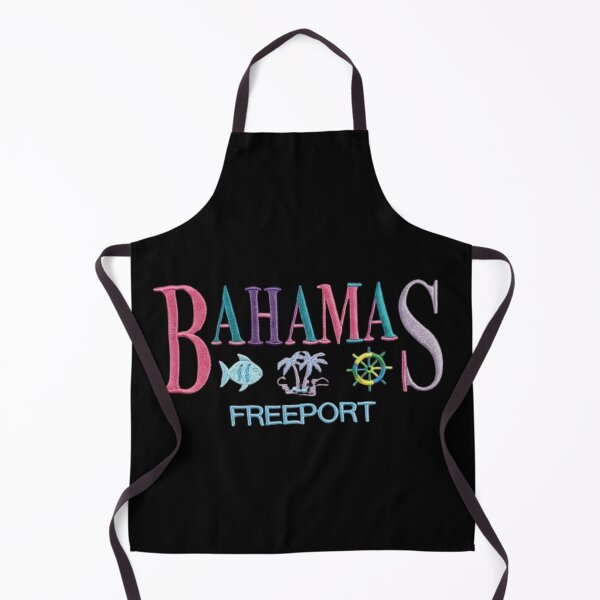 Item preview, Bahamas Freeport Embroidery Style Typography with Tropical Vacation Icons designed and sold by PACS0011.