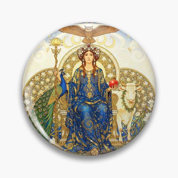Item preview, Hera Queen of the Gods | Greek Goddess Art Nouveau Wall Art designed and sold by Stoneflower-Art.