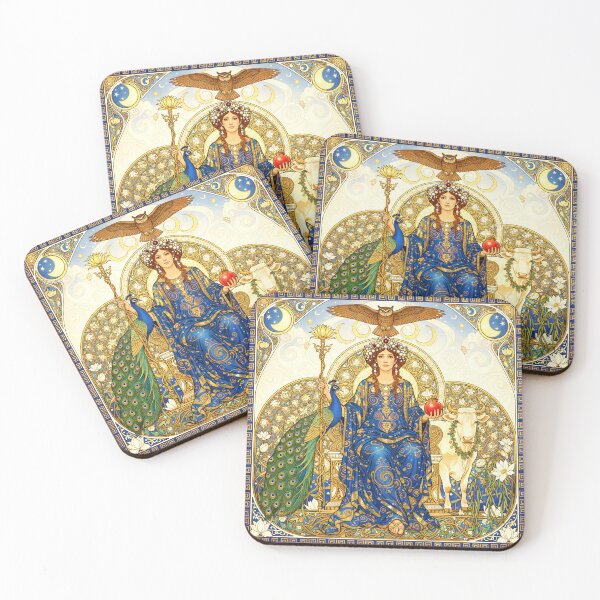 Item preview, Hera Queen of the Gods | Greek Goddess Art Nouveau Wall Art designed and sold by Stoneflower-Art.