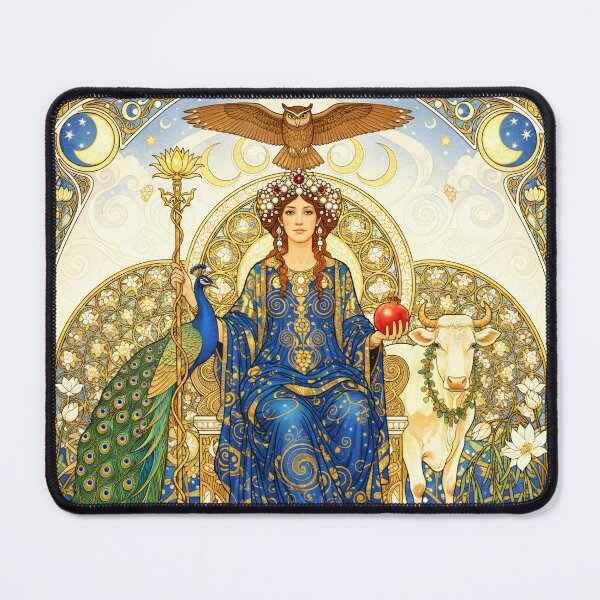 Item preview, Hera Queen of the Gods | Greek Goddess Art Nouveau Wall Art designed and sold by Stoneflower-Art.