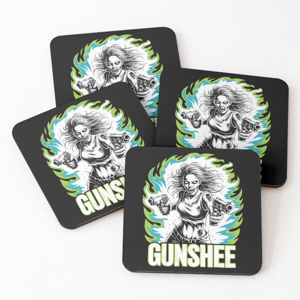Item preview, Banshee with guns? Gunshee designed and sold by Boardgameo.