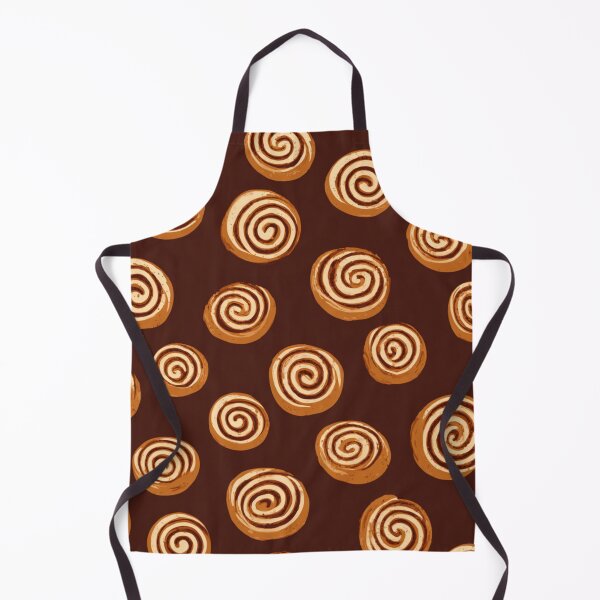 Item preview, Sweet Cinnamon Roll Pastry Foodie Lover Pattern designed and sold by NicolasGlowArt.