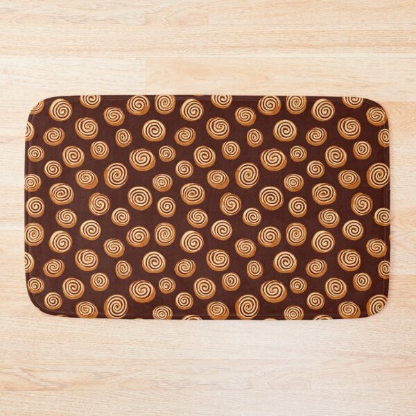 Item preview, Sweet Cinnamon Roll Pastry Foodie Lover Pattern designed and sold by NicolasGlowArt.